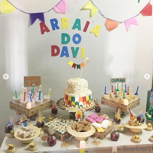 bolo mesversario junino caseiro