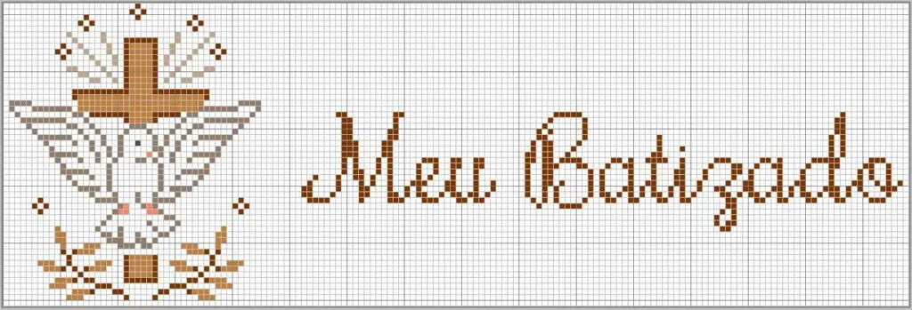 meu batizado em ponto cruz