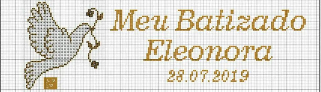 quanto custa uma toalha de batizado em ponto cruz