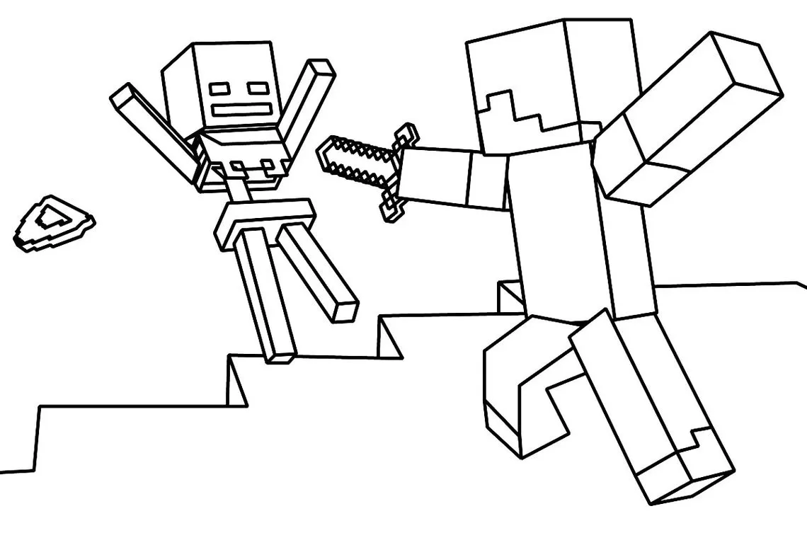 minecraft para colorir