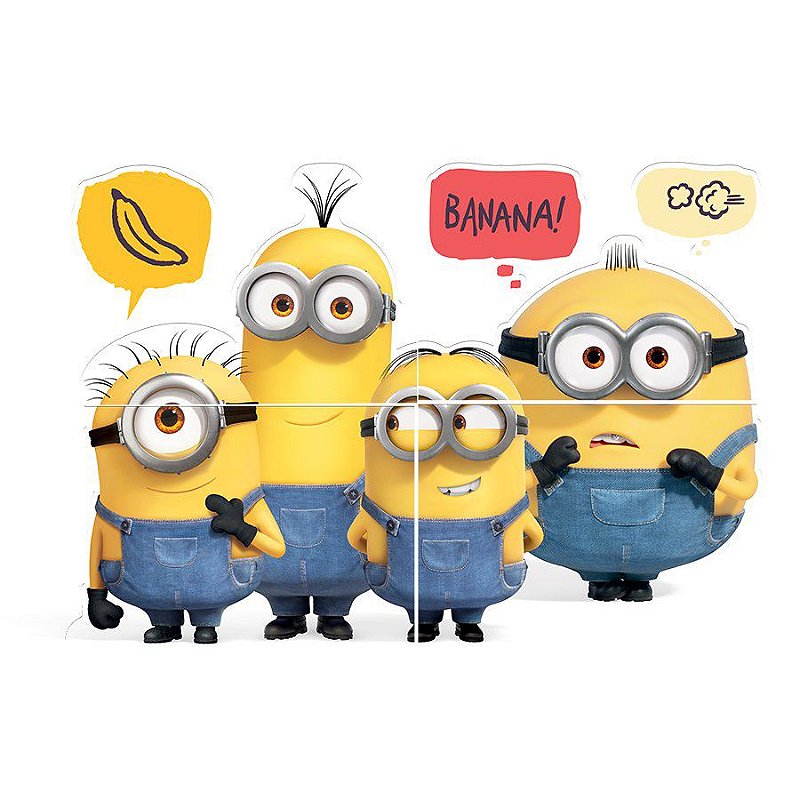 Minions Roxos para colorir