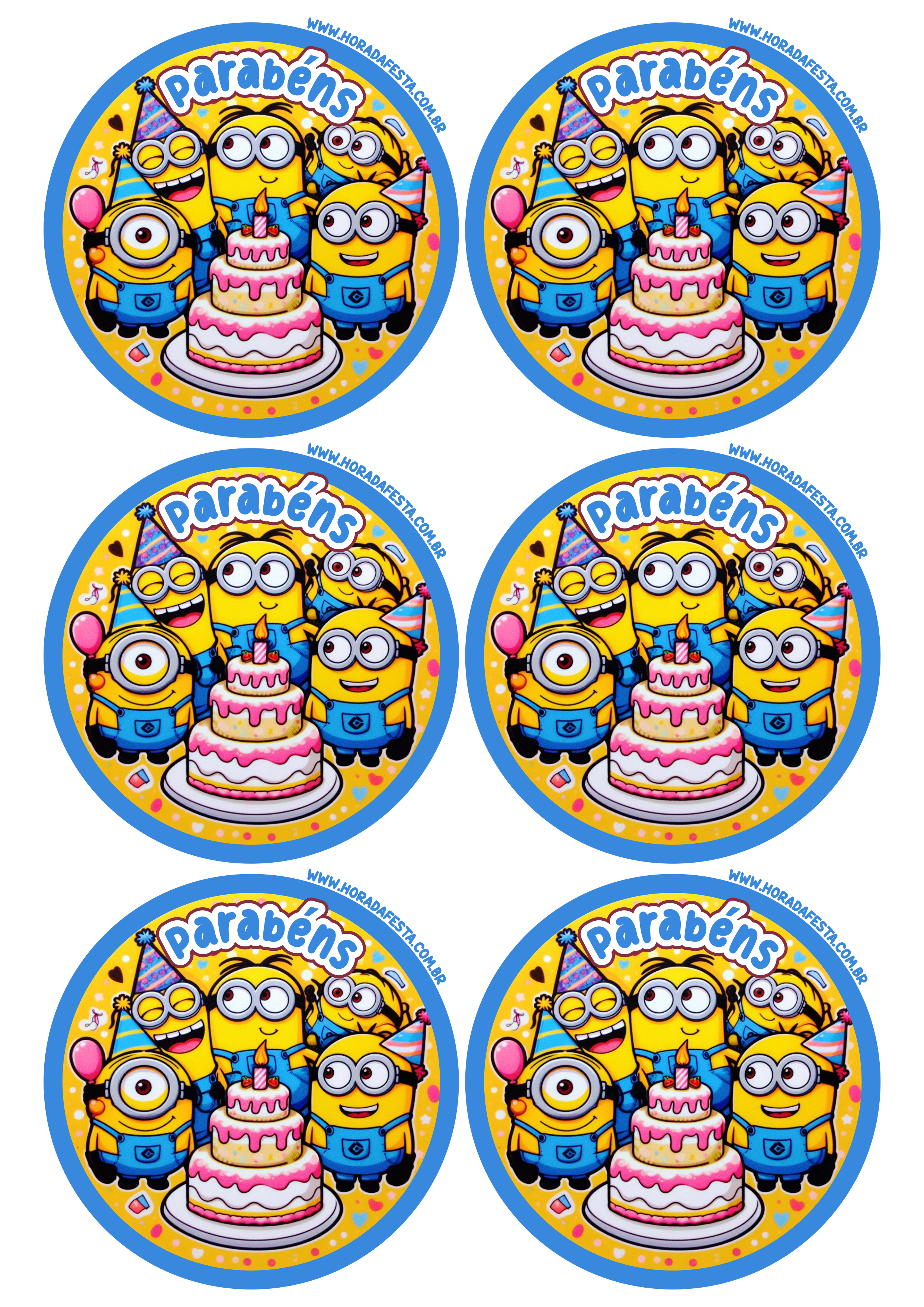 Minions para imprimir e colorir