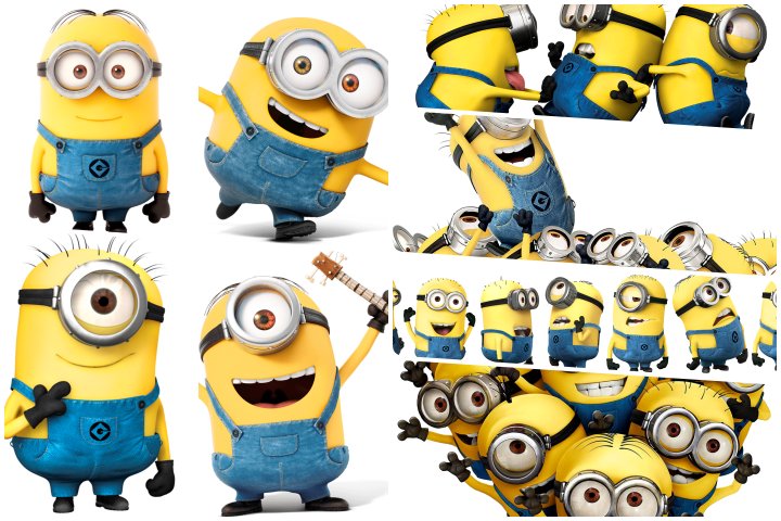moldes minions festa
