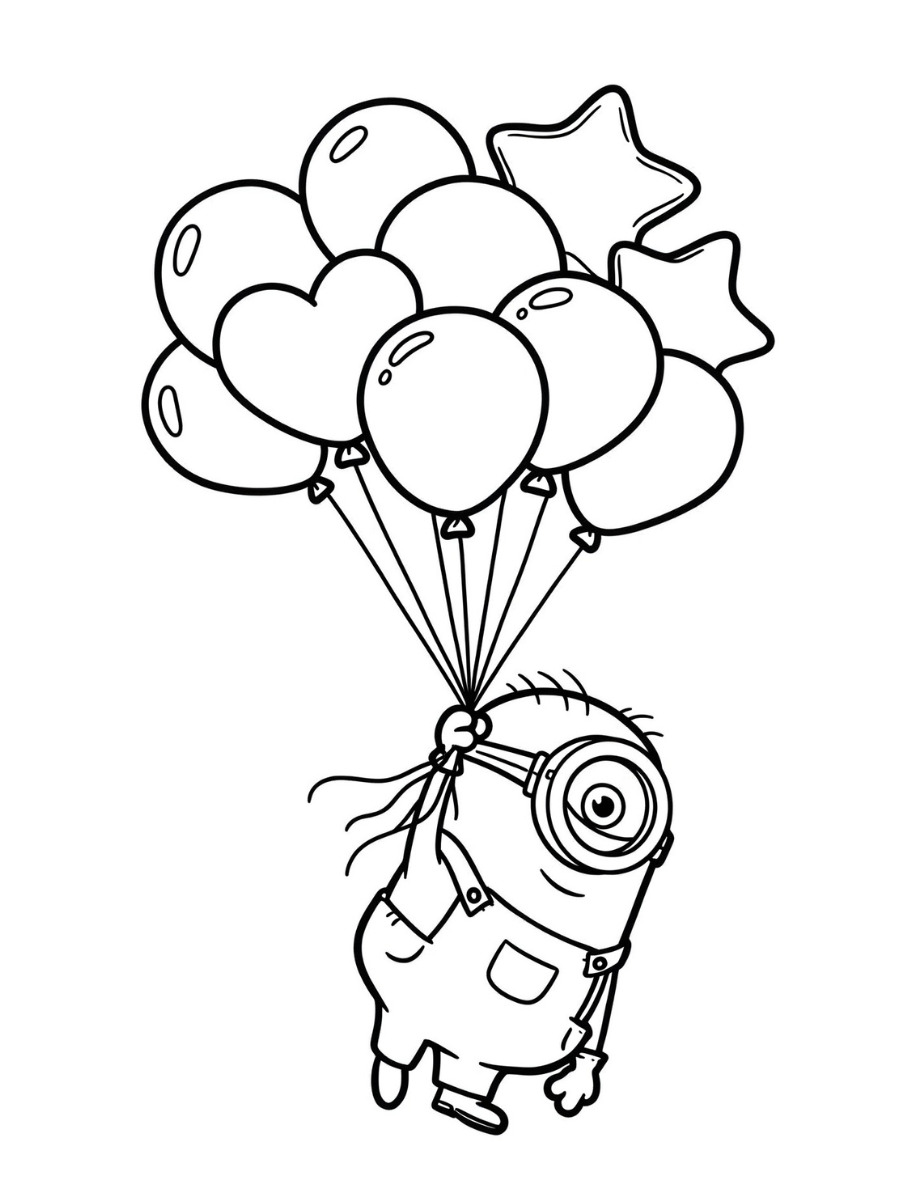 desenhos de minions vs outros personagens para colorir