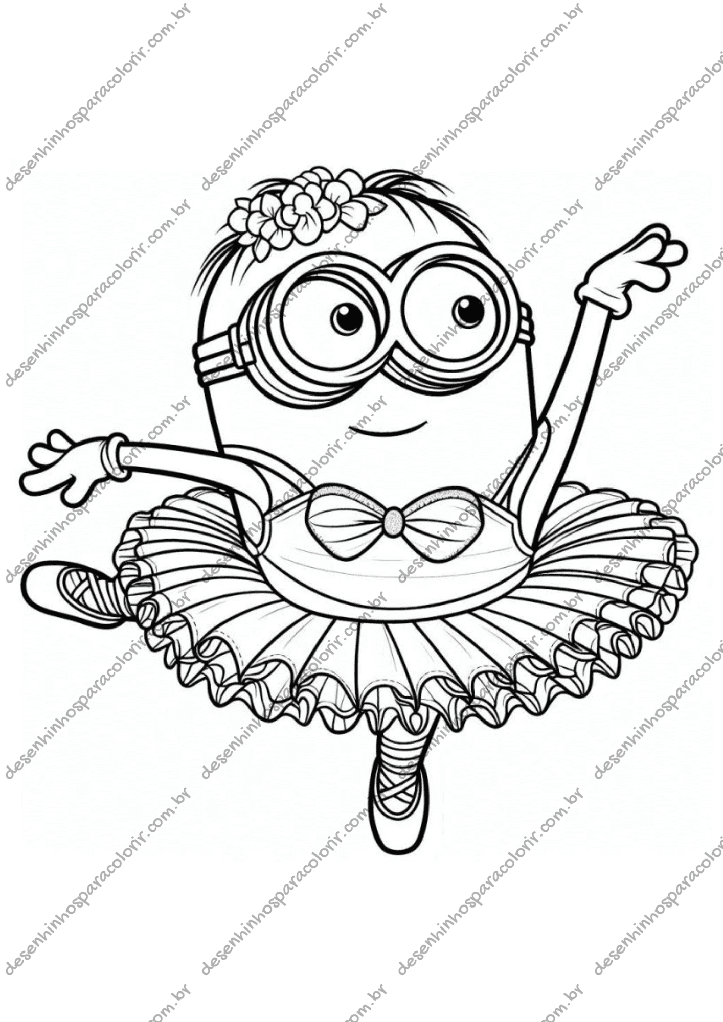 personagens minions para colorir