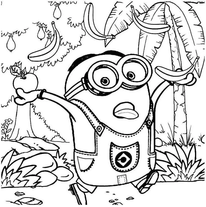 desenhos dos minions para imprimir