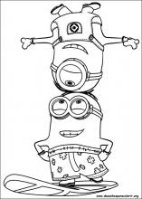 atividade de pintar minions
