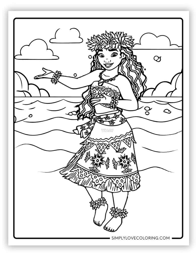 moana colorir