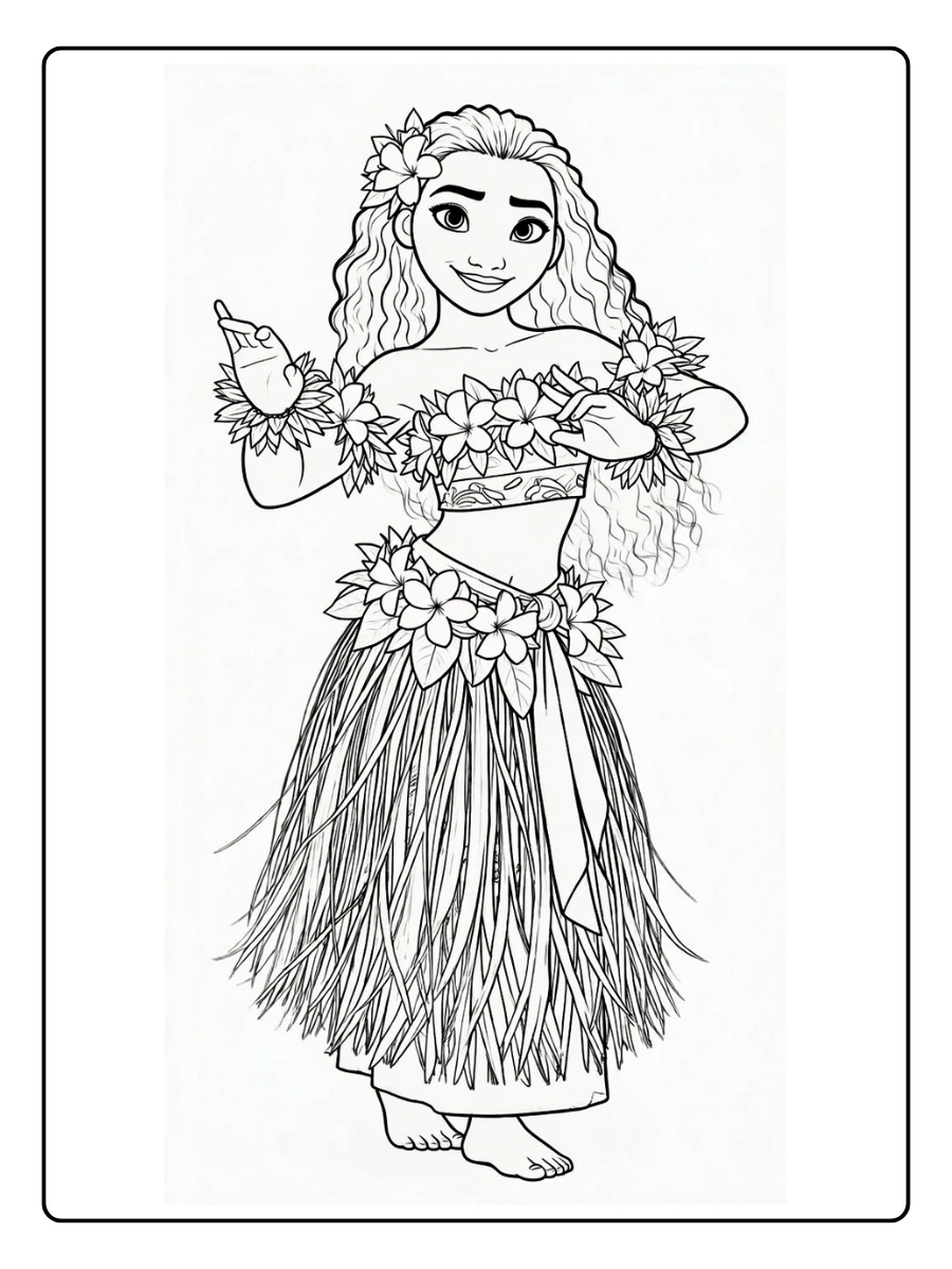 moana colorir