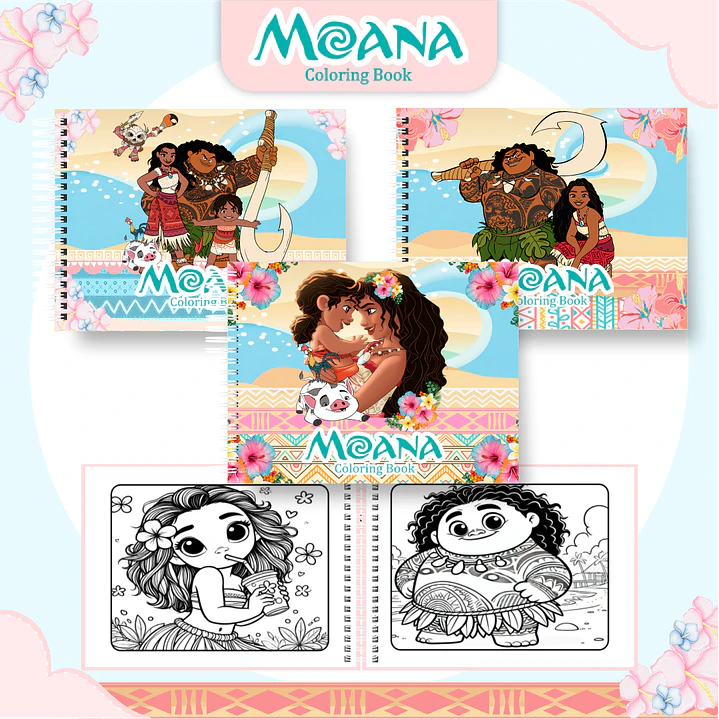melhores desenhos da moana para imprimir