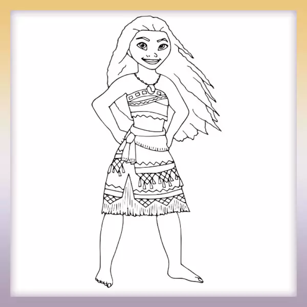 como baixar desenhos da moana para colorir