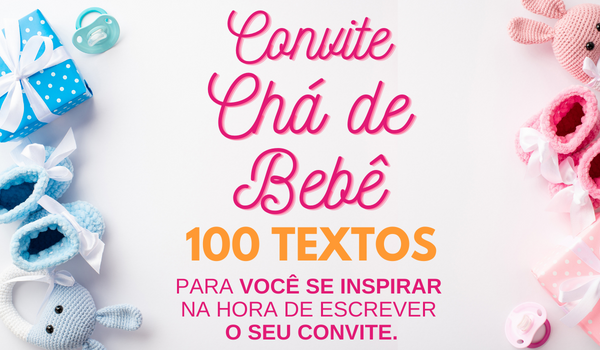 melhores modelos convite cha de bebe inspiradores