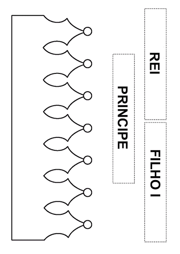 molde coroa princesa