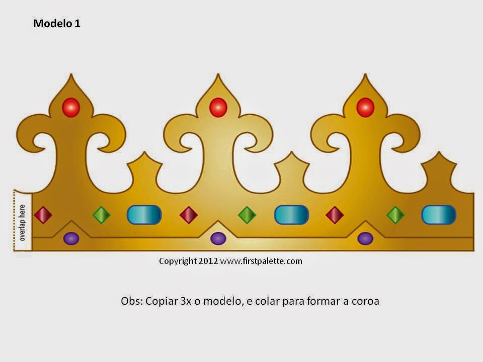 molde coroa princesa