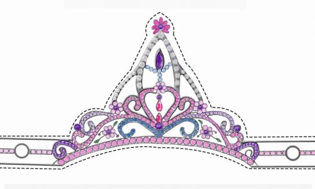 moldes de coroas para colorir