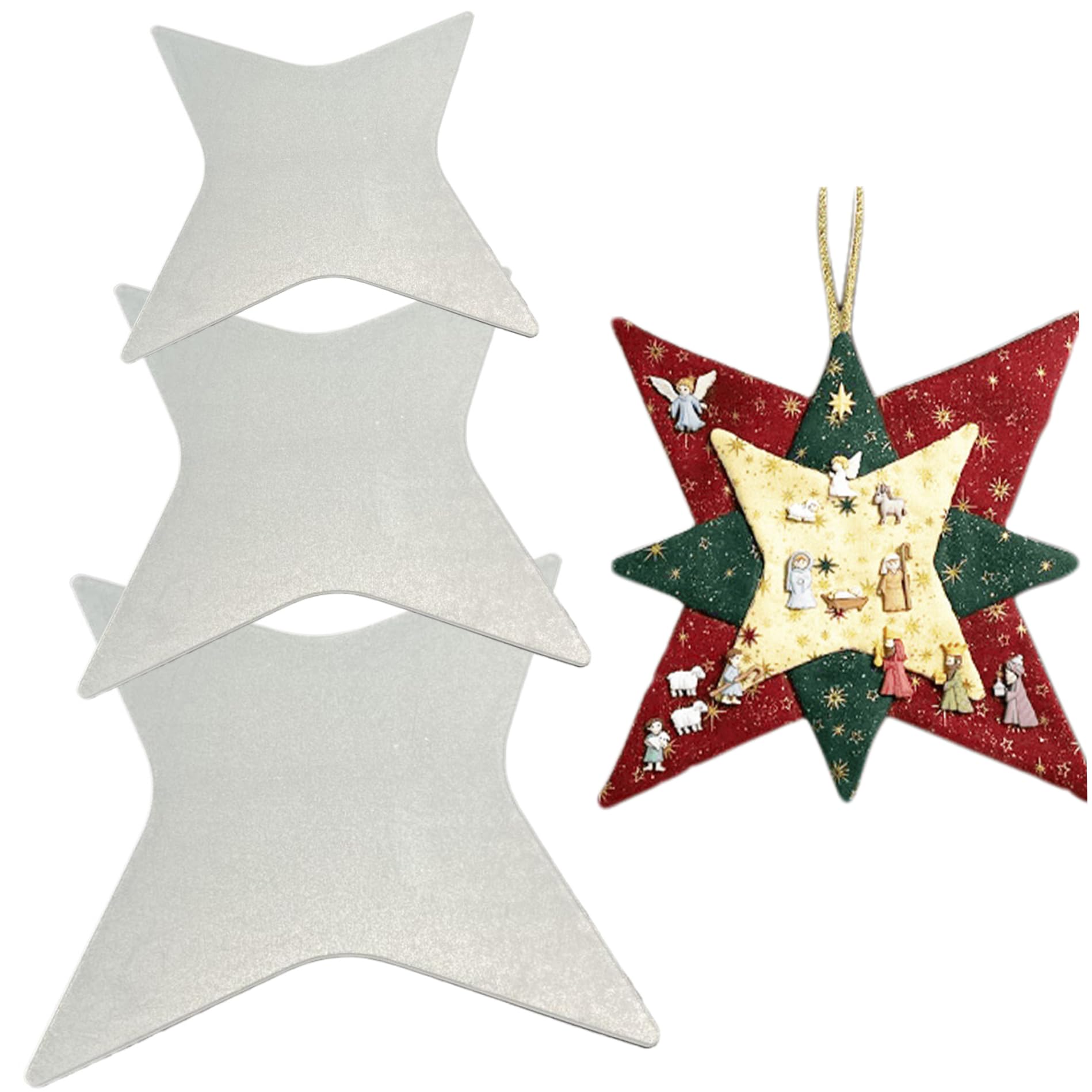 estrela de 8 pontas molde