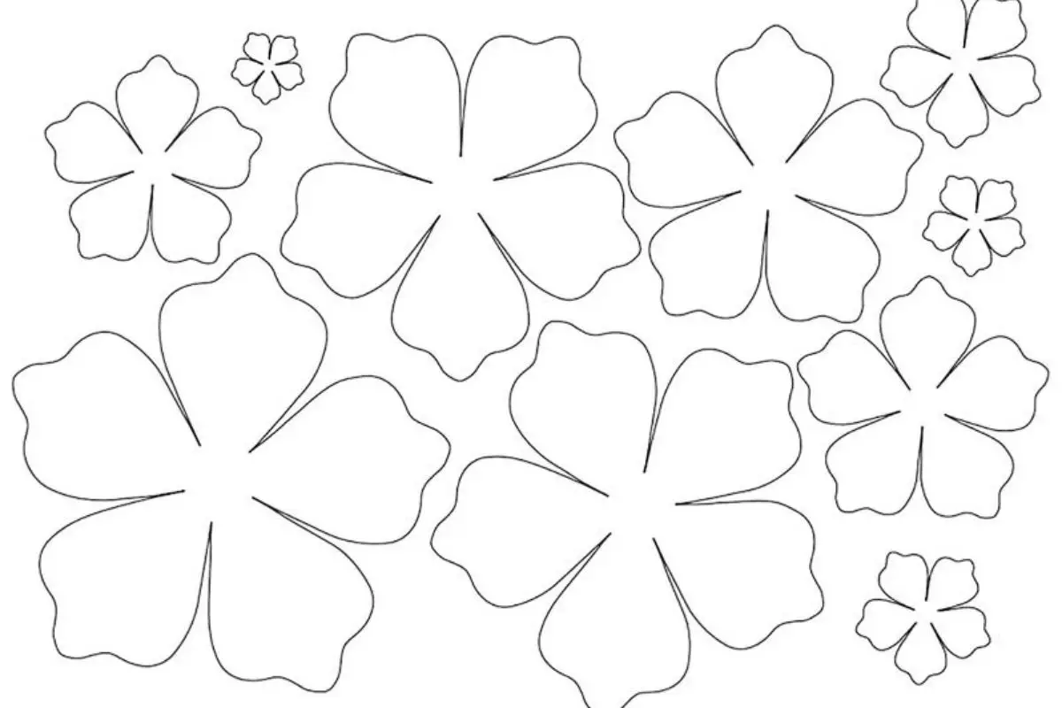 moldes de rosas para imprimir