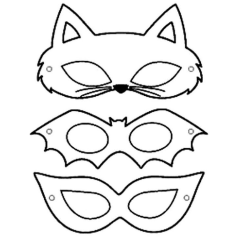 máscara para colorir imprimir