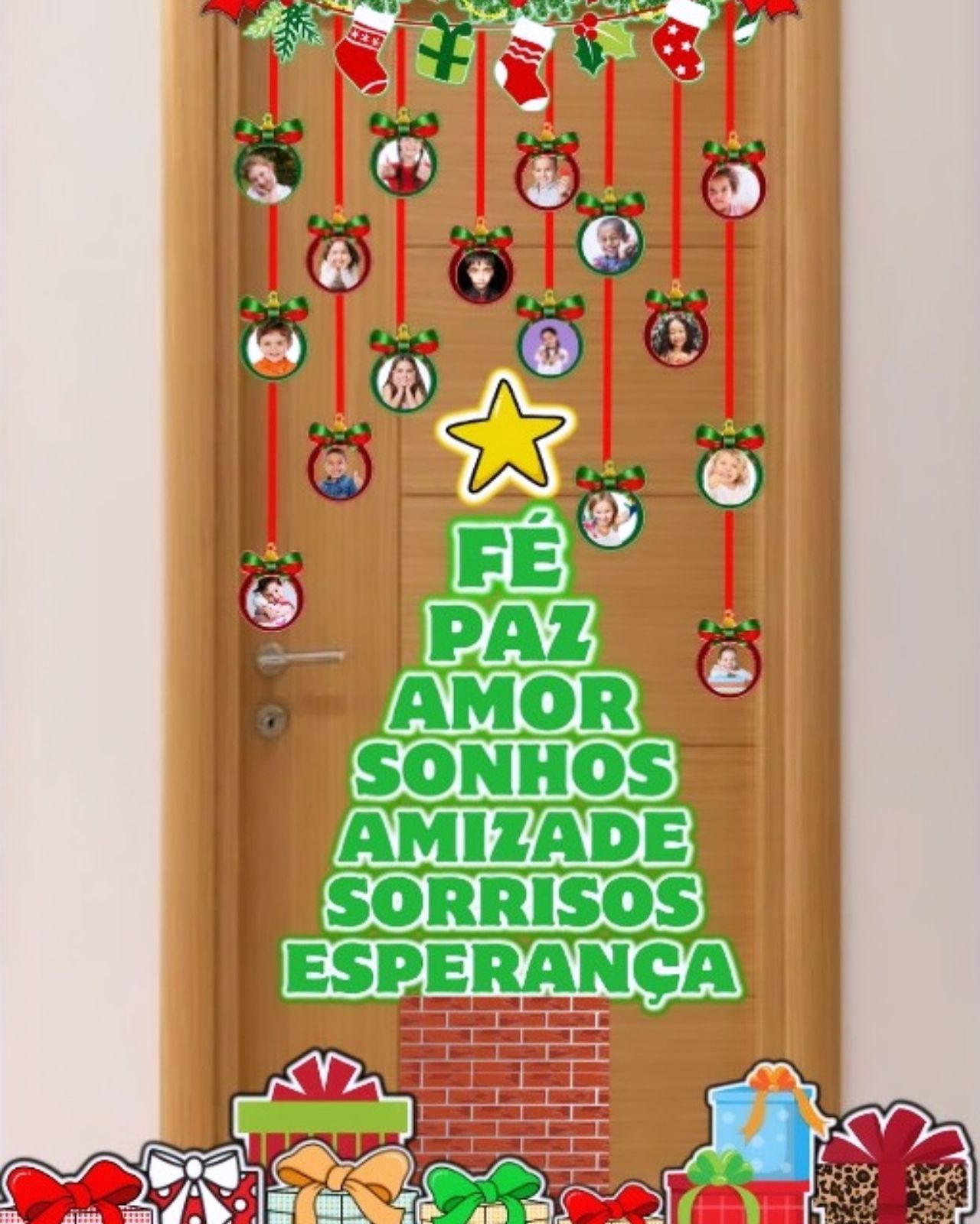 modelos de painel de natal para escola infantil