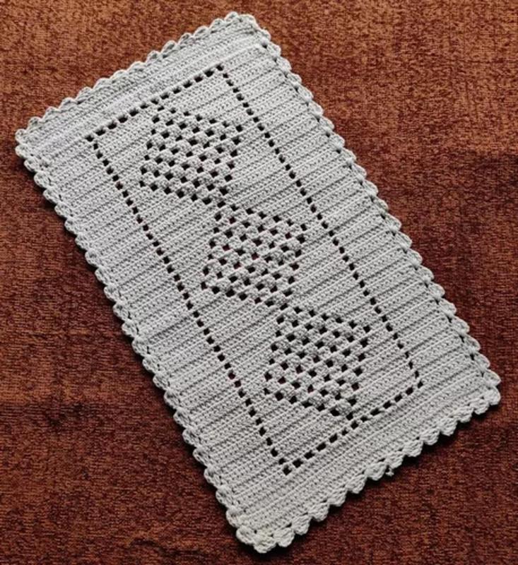 tapete de barbante degradê