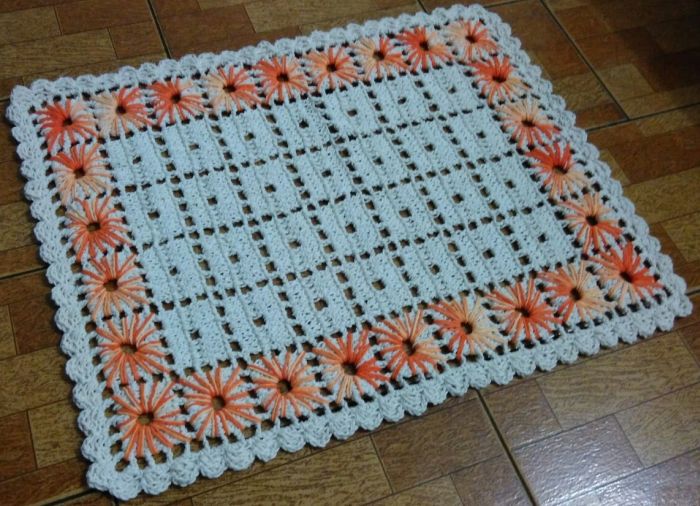 tapete de barbante tons terrosos