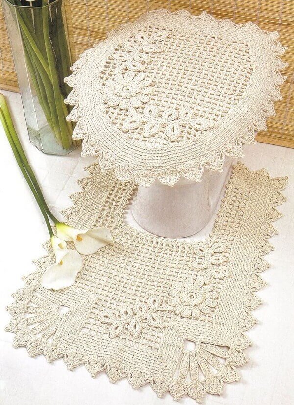 tapete de barbante cor mocha mousse