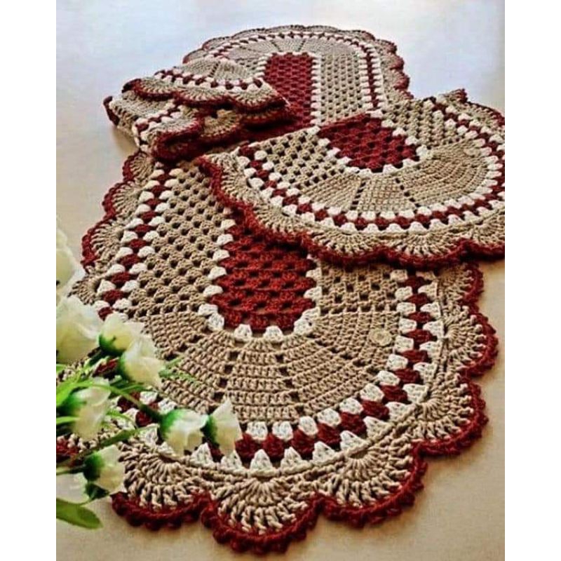 tapete de barbante degradê