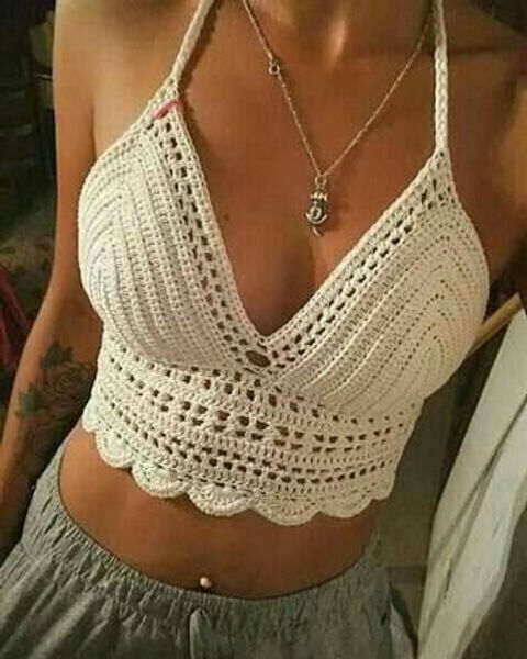 modelos de cropped de crochê