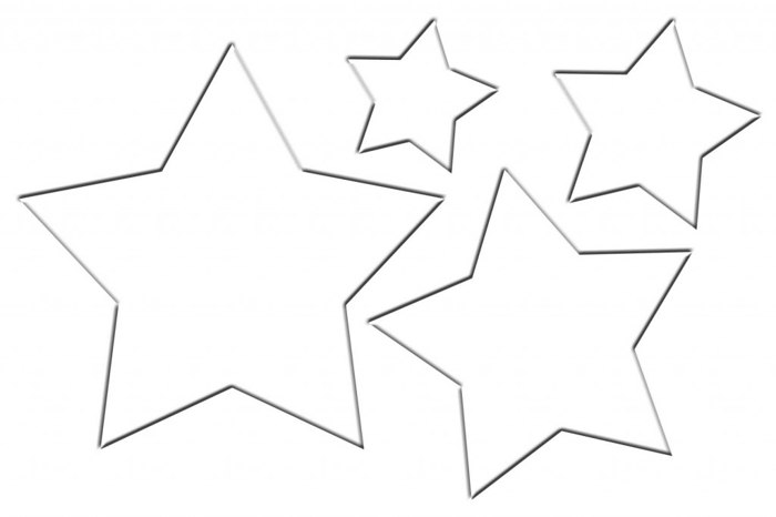 molde estrela de eva para imprimir