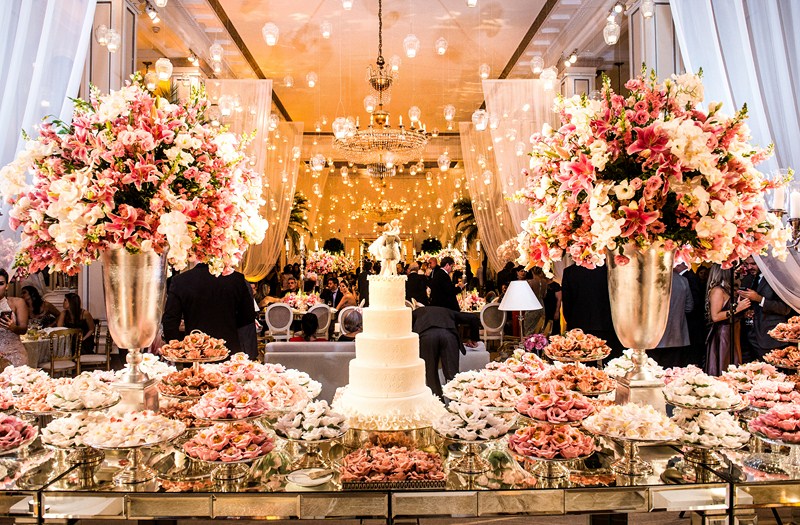 modelo de festa de casamento boho chic detalhado
