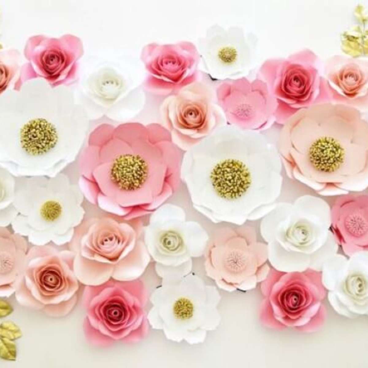 modelos de flores gigantes para painel de festa passo a passo