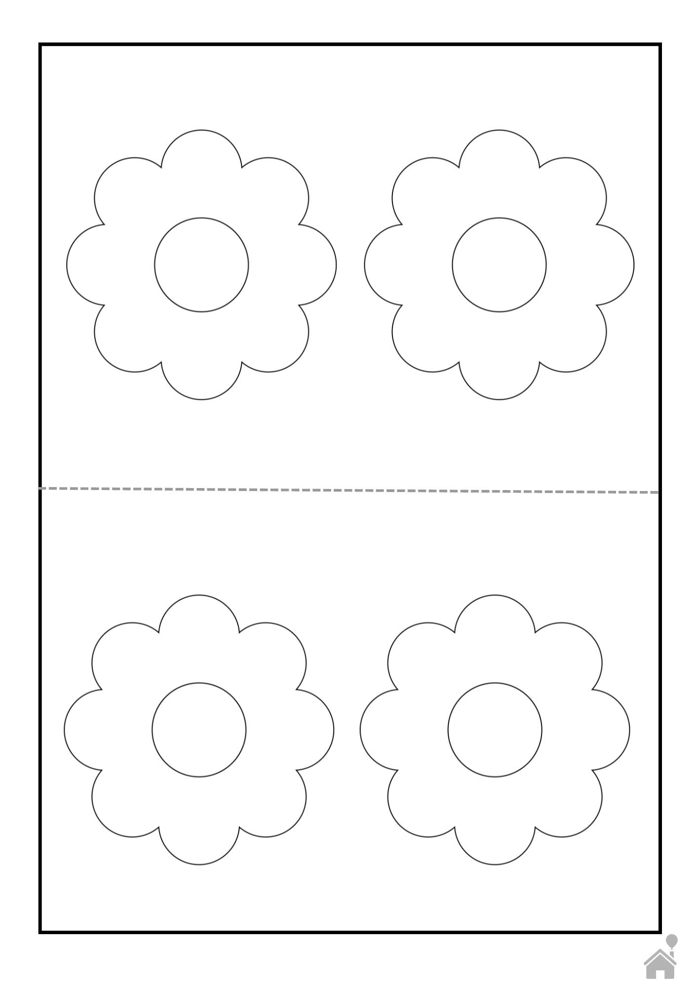 moldes de flores em feltro