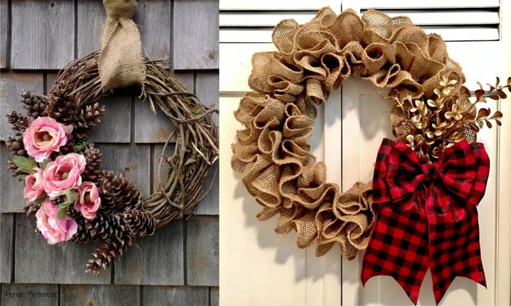 guirlanda de natal rustica com pinhas e canela passo a passo