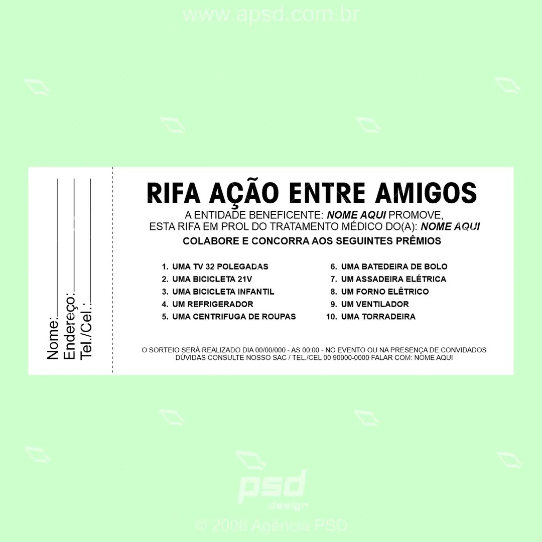 modelos de rifa para imprimir