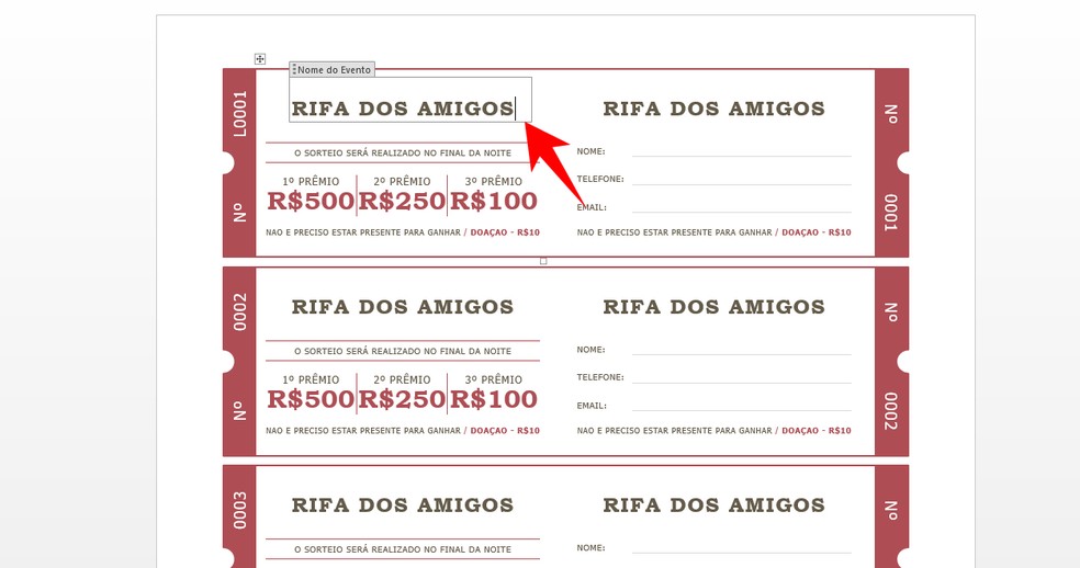 baixar modelo de rifa