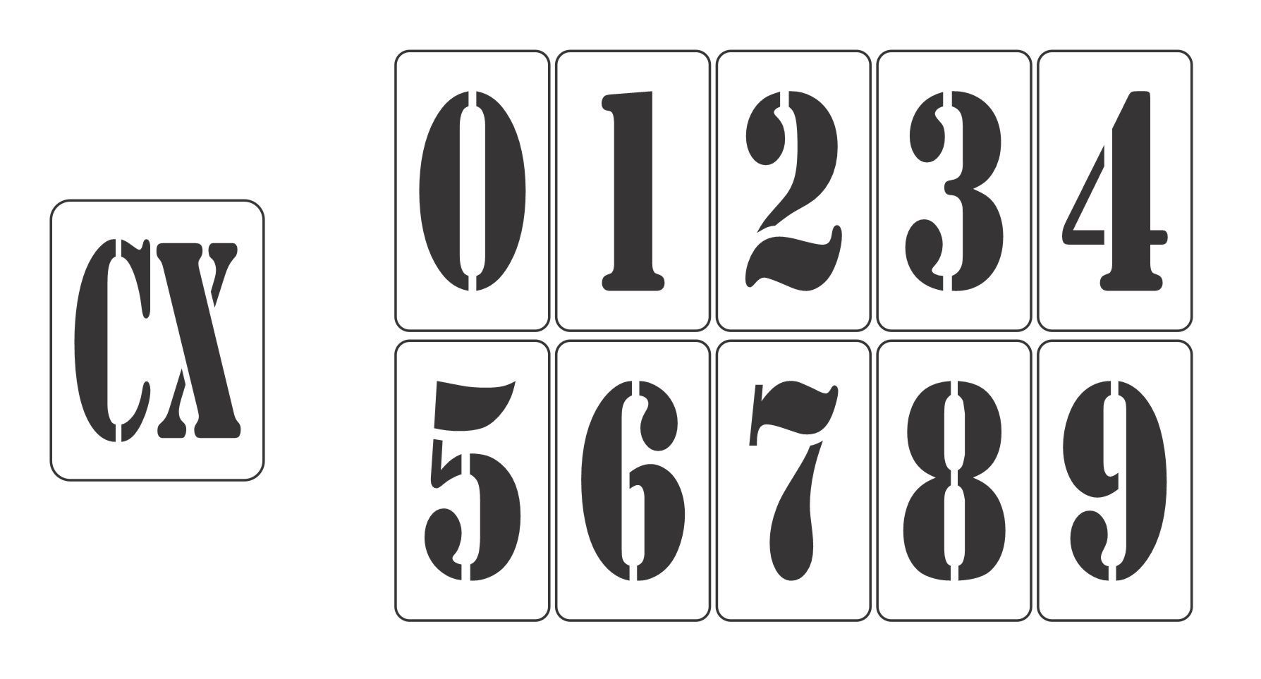 Os melhores lugares para encontrar moldes de números gratuitos