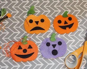molde abobora halloween eva