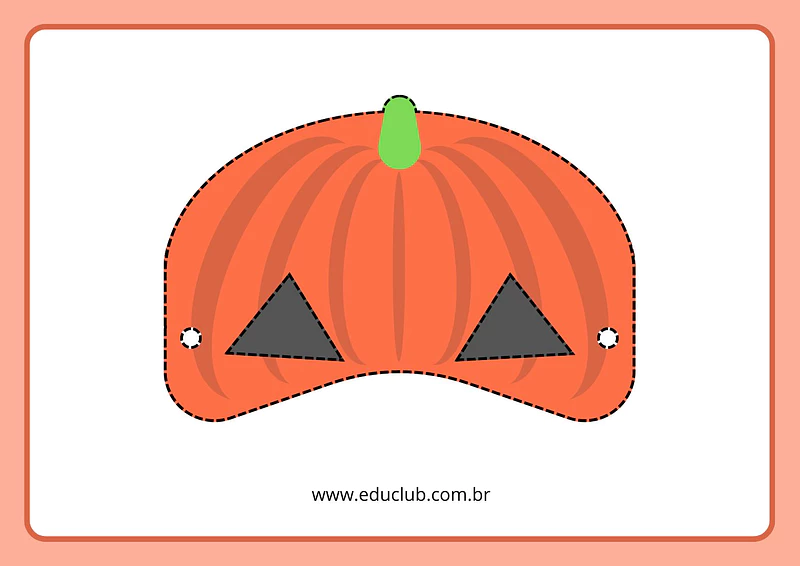 molde abobora halloween para lembrancinha