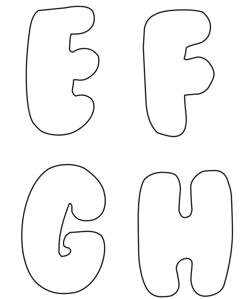 molde letras eva cursivo para imprimir