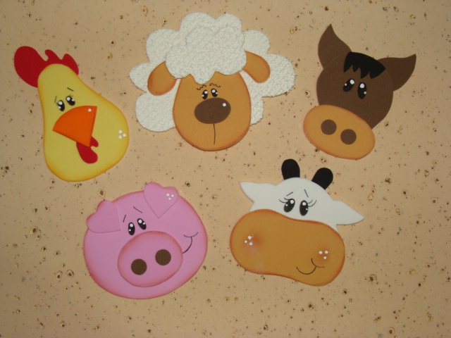 moldes de animais do safari em eva