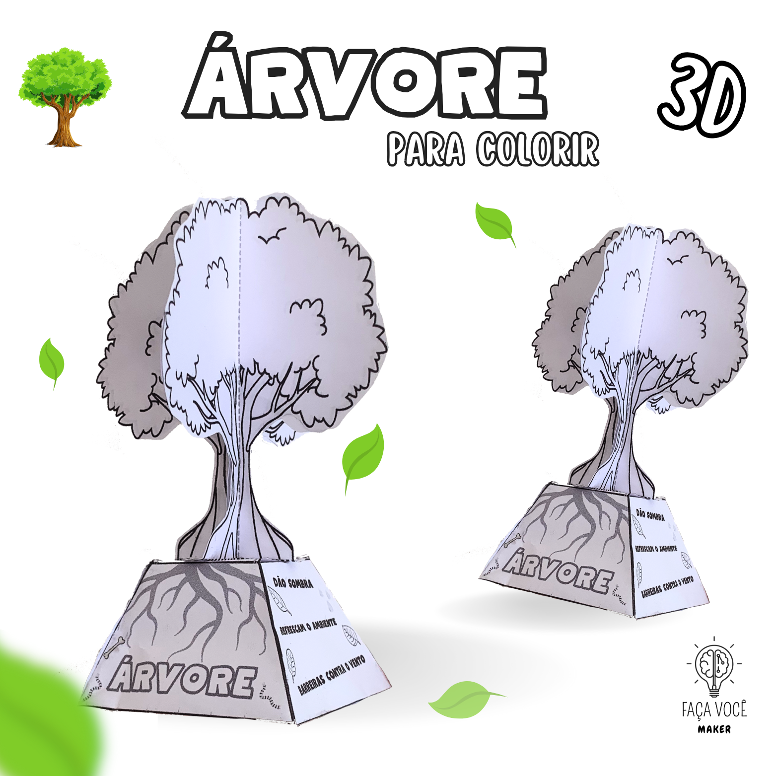 molde arvore para imprimir