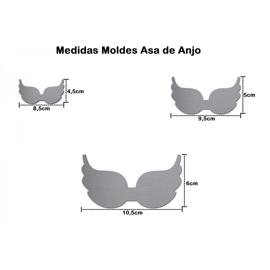 melhores ideias molde asa de anjo