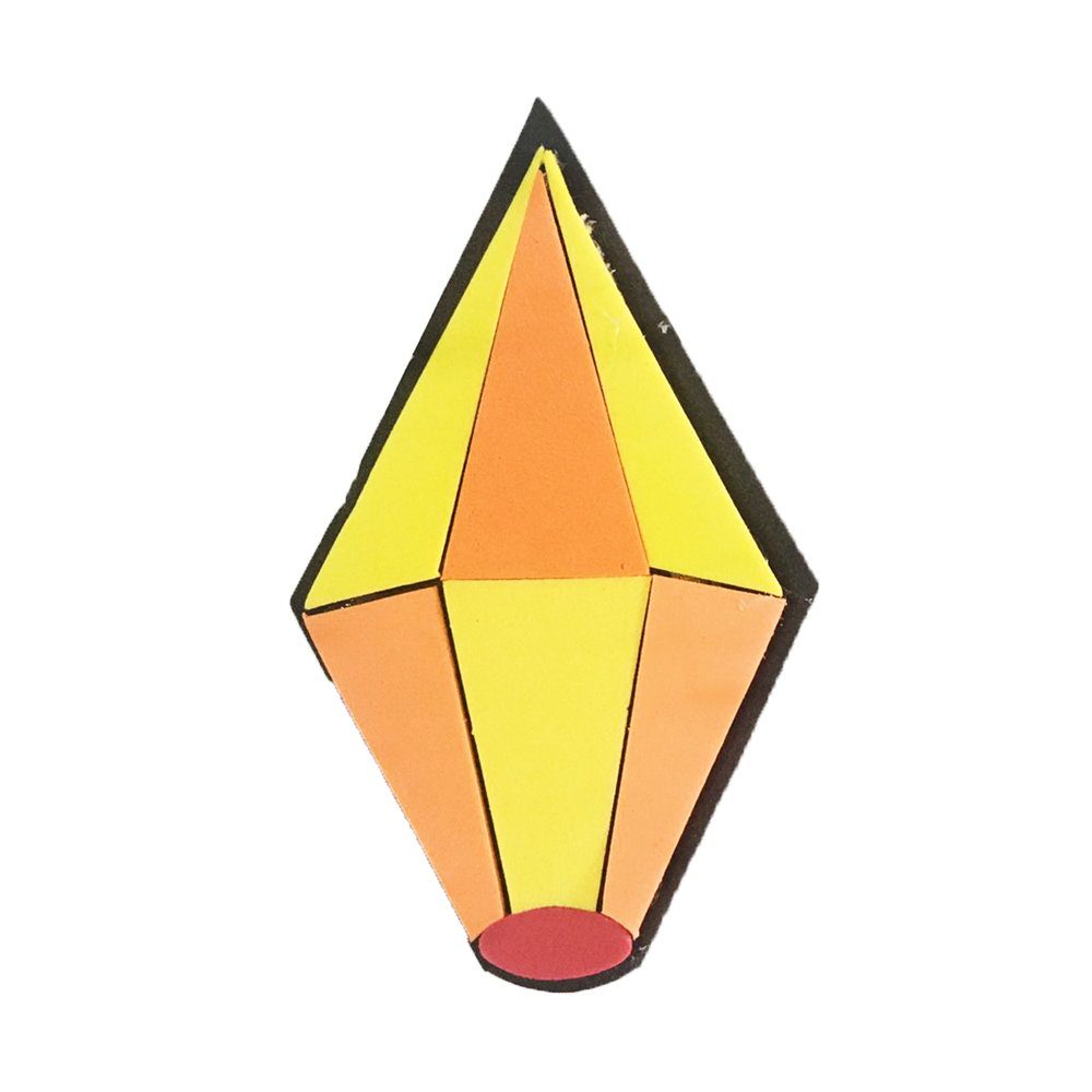 molde balão junino simples para imprimir