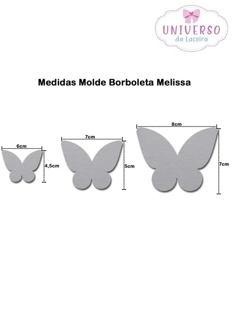 molde borboleta silicone flexível