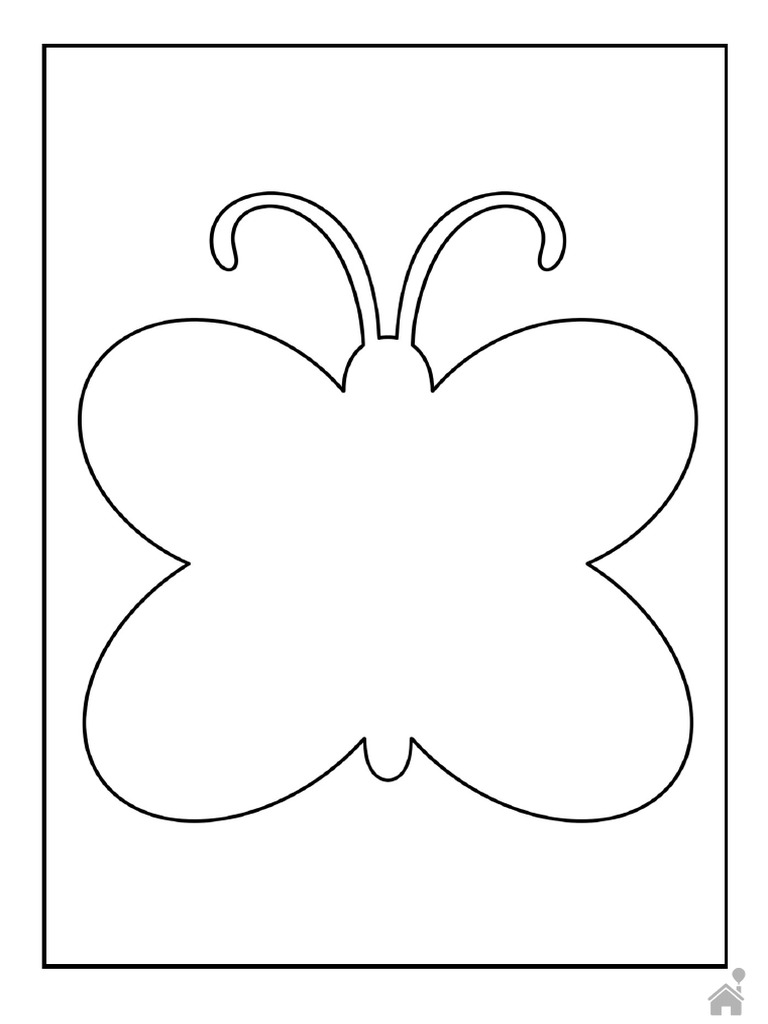 borboleta para recortar e pintar