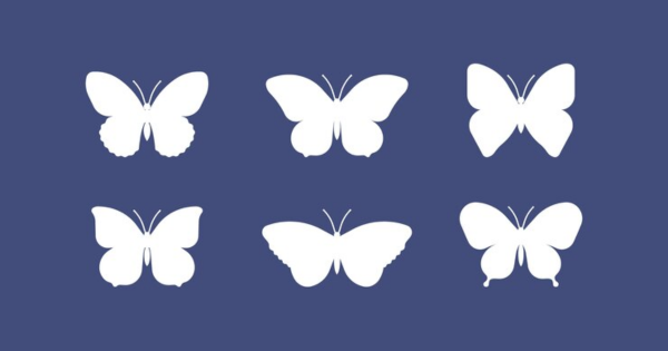 molde borboleta para imprimir em tamanho real