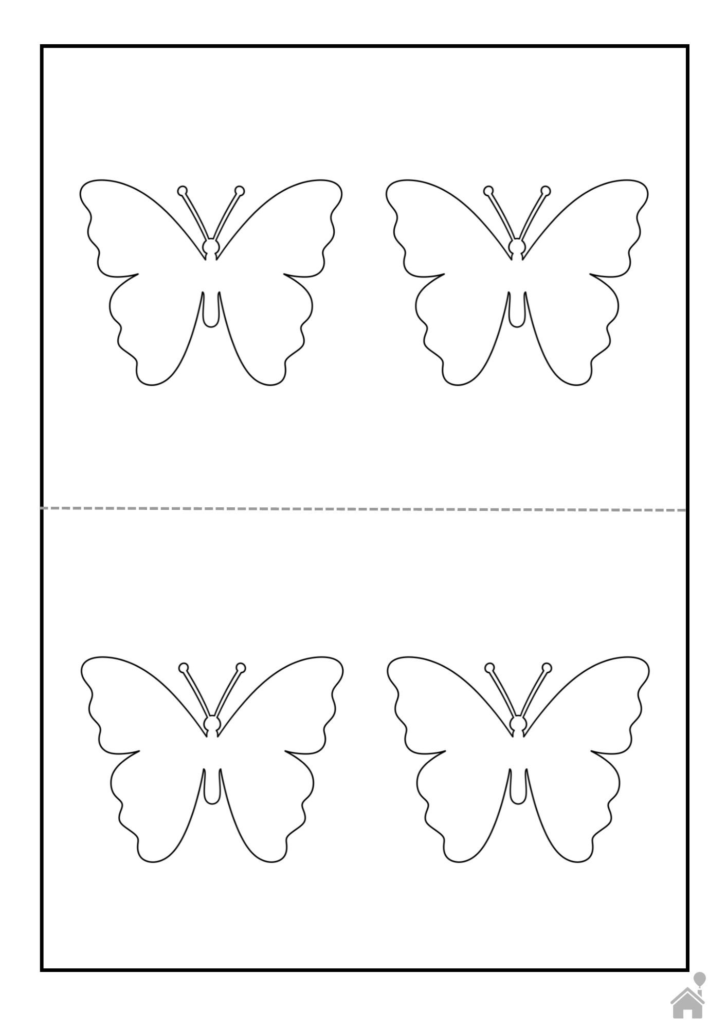 molde borboleta para imprimir em feltro