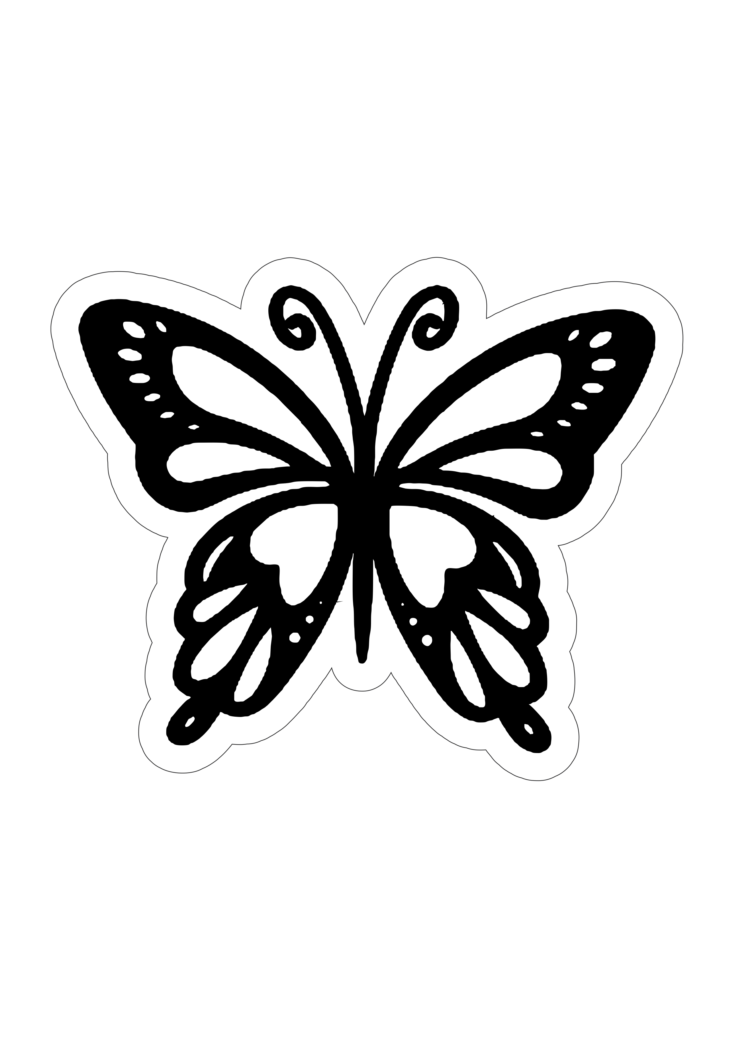 molde borboleta para eva