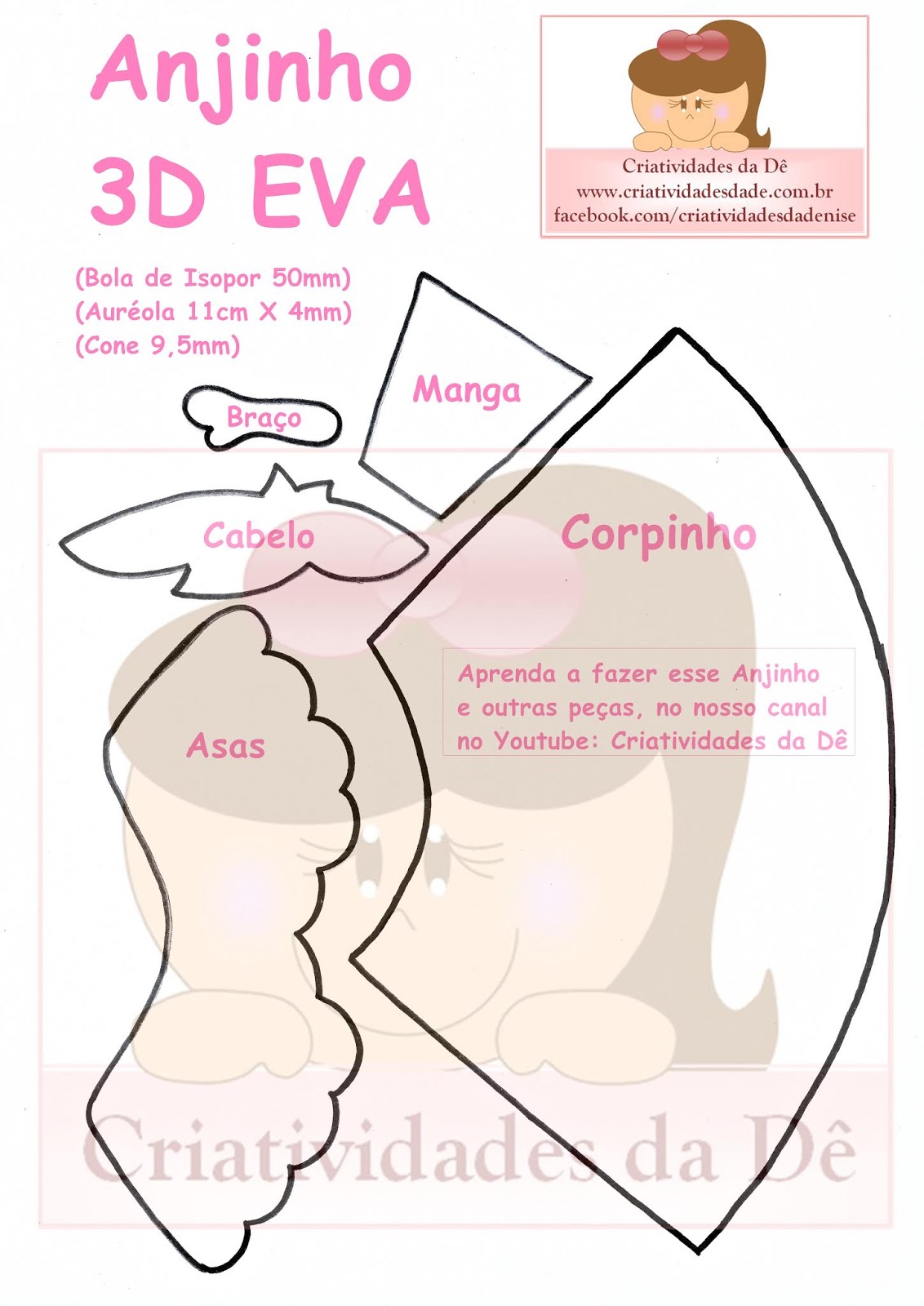 molde caixa anjo para doces