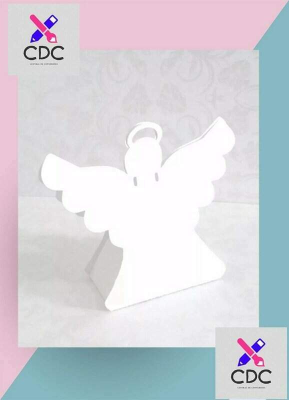 molde anjo para imprimir e montar